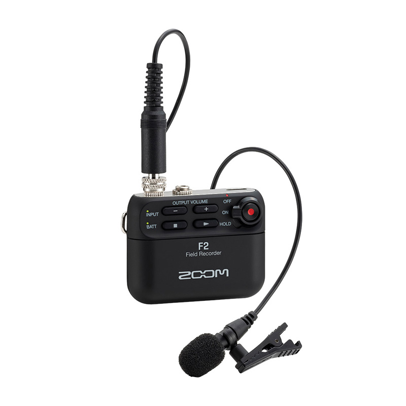 رکوردر یقه‌ای زوم زوم ZOOM F2 Black