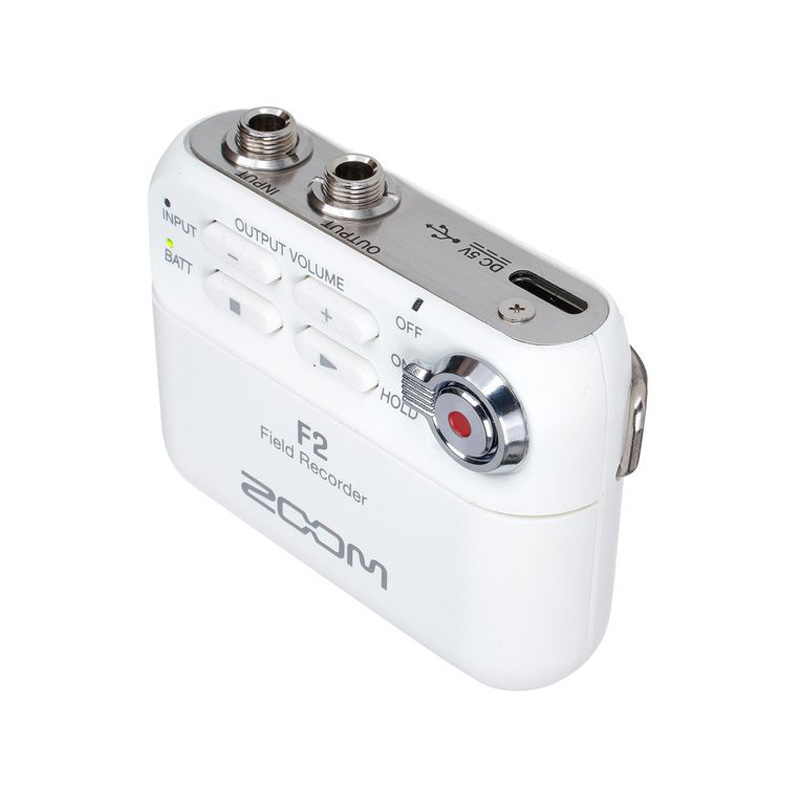 رکوردر یقه‌ای زوم زوم ZOOM F2 White