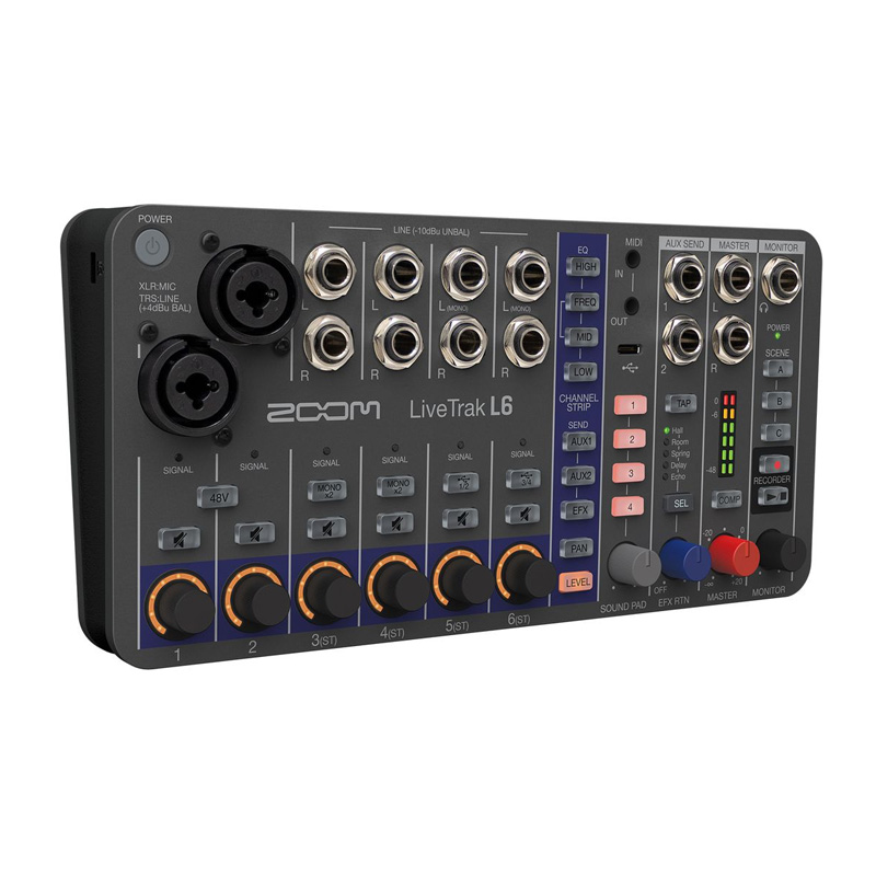 میکسر صدا زوم ZOOM LiveTrak L6